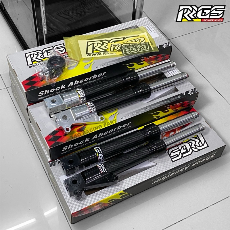 โช้คหน้า Rrgs คาร์บอน แท้ 370mm