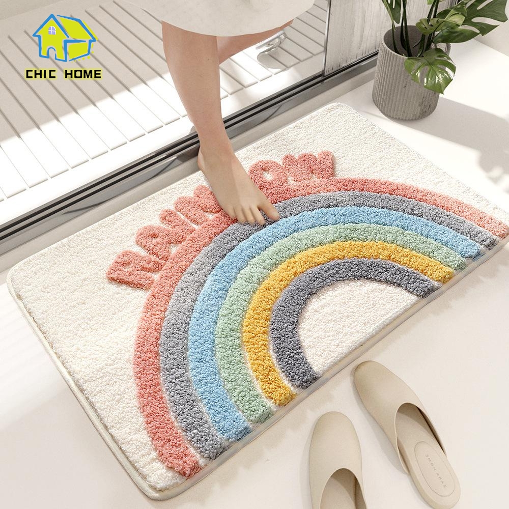พรมปูพื้น ดูดซับน้ำ สำหรับห้องน้ำ ห้องครัว ขนาด 40 * 60 ซม. / 50 * 80 ซม พรมเช็ดเท้า พรมเนื้อนุ่ม พรมซับน้ำได้ดี แห้งไว