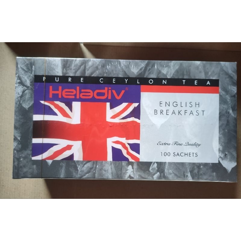 อิงลิช เบรคฟาสต์ ชาผงชนิดซอง ตราเฮลาดิฟ Pure Ceylon Tea จำนวน 100 ซอง  นน.200กรัม(2กรัมx100ซอง)