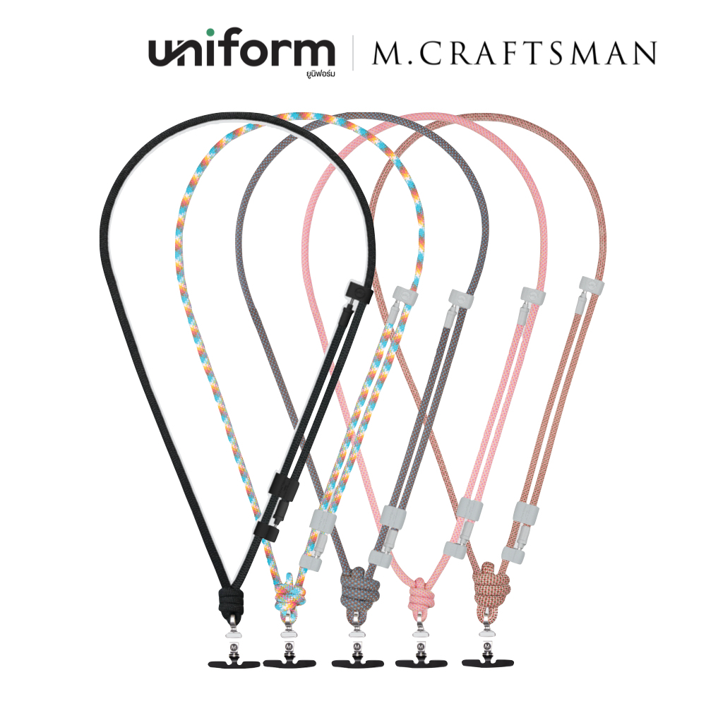 สายชาร์จและสายคล้องโทรศัพท์ 2-in-1 M.CRAFTSMAN Yoggle Power C to C