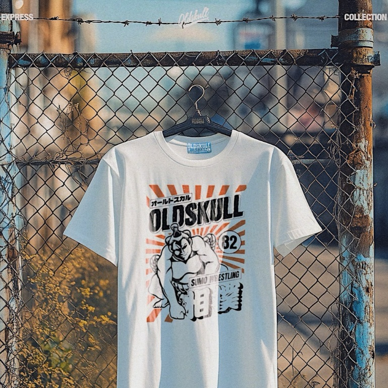 🔥เสื้อยืด Oldskull Express HDX No.67 (すごい！Sumo 🤼‍♂️ )🔥