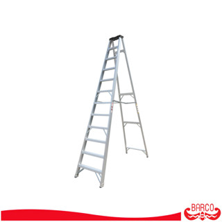BARCO บันไดอลูมิเนียมทรงเอ มีถาด 12 ขั้น 3.5 ม.