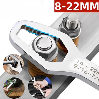 ประแจอเนกประสงค์ 8-22mm. บล็อคขันน๊อต 15in1 ปากตาย ครอบจักรวาล ประแจขันน๊อต หกเหลี่ยม ประแจข้าง ขันใต้อ่าง