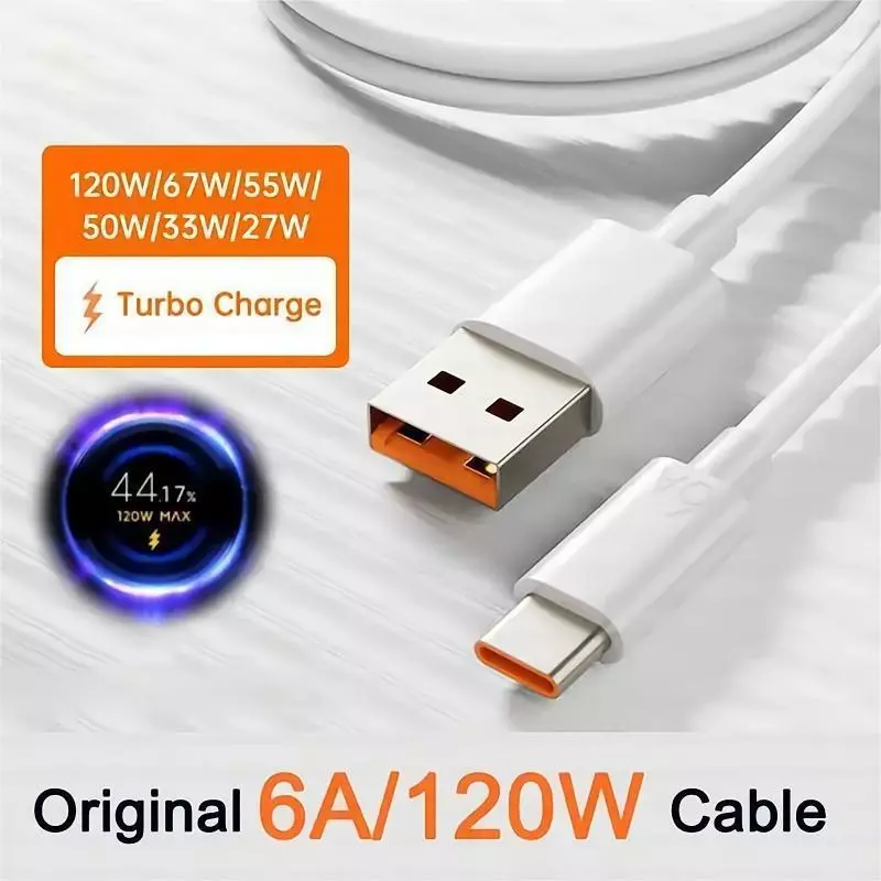 Jasoz สายชาจแบตเร็ว Type C 120W/6A Cable Fast Charging รับประกัน 1 ปี เข้ากันได้กับสมาร์ทโฟน Xiaomi thumbnail 7