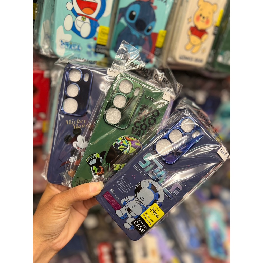 เคส สำหรับรุ่น Vivo V50 Y200 5G Y19S Y28S Y18 Y03 Y03T กำมะหยี่โครเมียมตูน กันกระแทก การ์ตูน แบบ นิ่