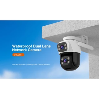 Vstarcam CS622DR/CG622DR (เลนส์คู่) กล้องวงจรปิดไร้สาย ความละเอียด 3MP Outdoor ภาพสี มีAI+ คนตรวจจับสัญญาณเตือน C622DR