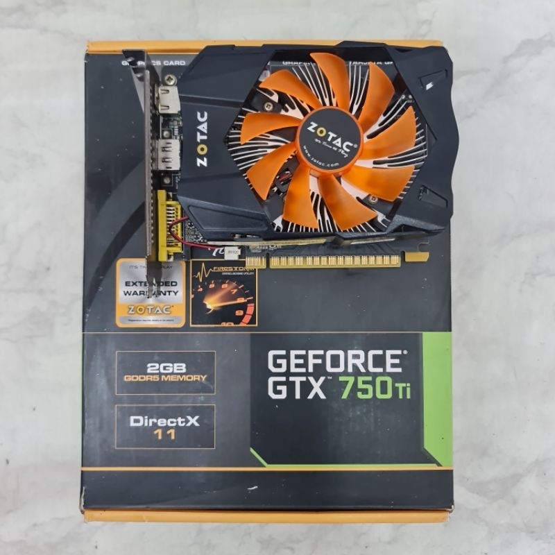 Zotac Gtx750ti 2g ddr5 มือสอง ไม่ต่อไฟเพิ่ม