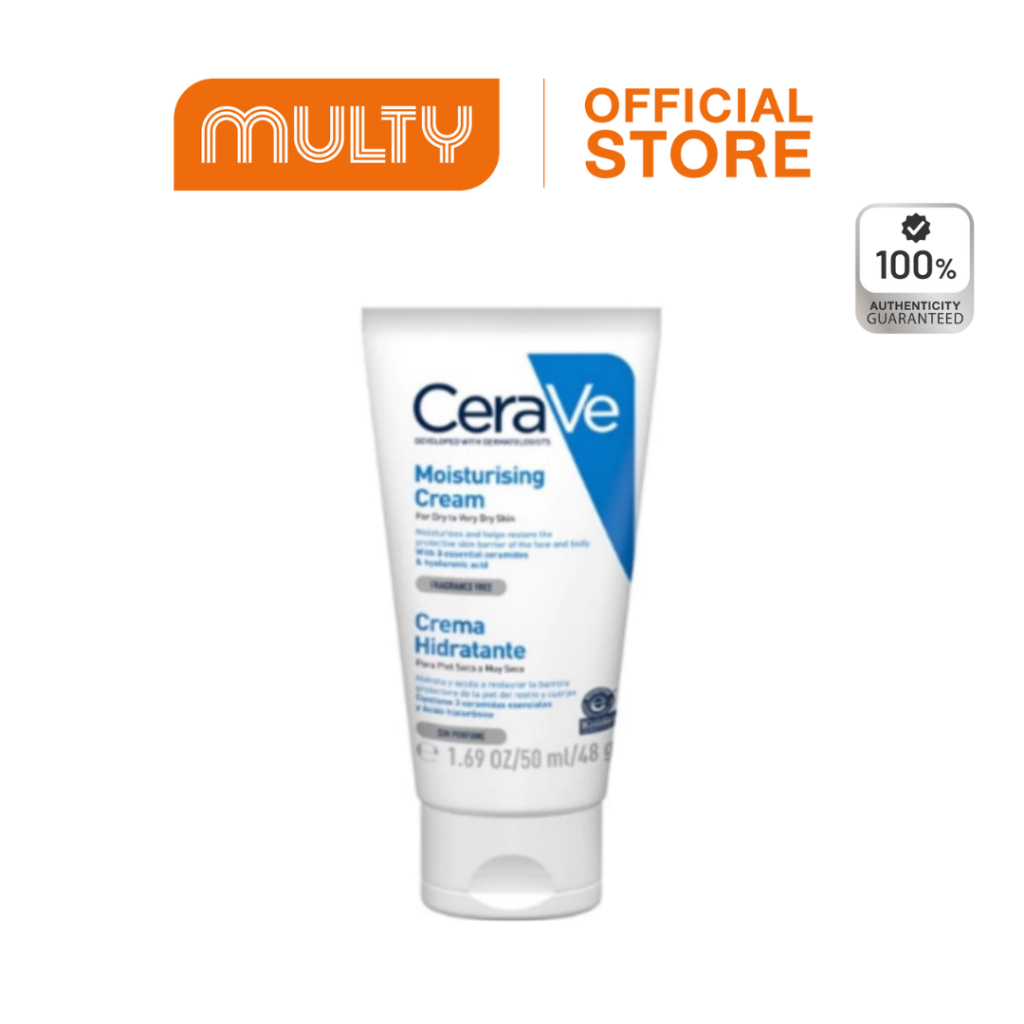 Cerave-Moisturising Cream 50ml. เซราวี เพิ่มความชุ่มชื้น