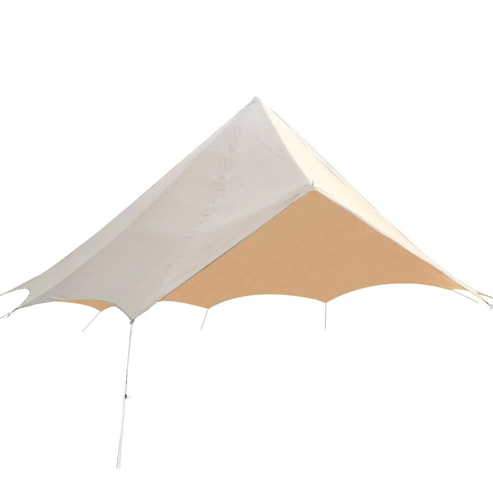 NEW ผ้าคลุมฟรายชีทสำหรับเบลเต็นท์กระโจม Flysheet Bell Tent บังแดด บังฝน เพิ่มอายุการใช้งานเต็นท์