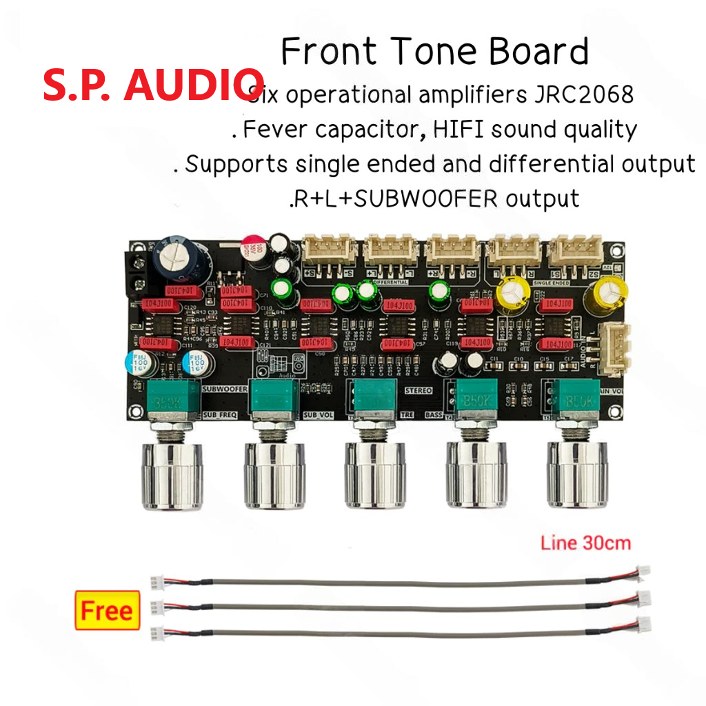 ZK PRO1 Pre-Ampliifer Board Front-End บอร์ด Tone แผ่นปริมาณ Preamp Mixer Board สำหรับเครื่องขยายเสีย