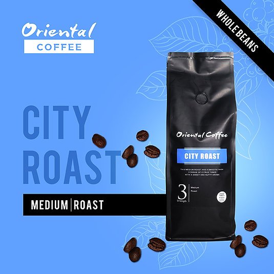 City Roast กาแฟอราบิก้า 100% คั่วกลาง เบอร์ 3 เมล็ดกาแฟ Single Originกาแฟจากแม่จันใต้ หอมฟุ้ง สดชื่น