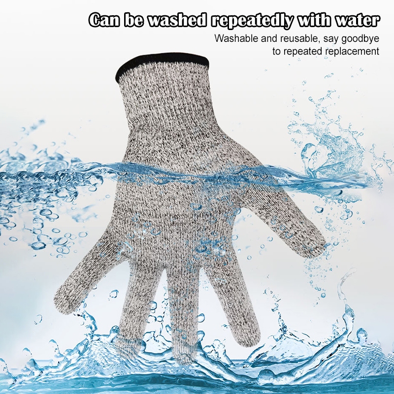 ถุงมือกันบาด เกรด 5 HPPE ป้องกันรอยขีดข่วน เพื่อความปลอดภัย สําหรับทําสวน - รูปที่ 5