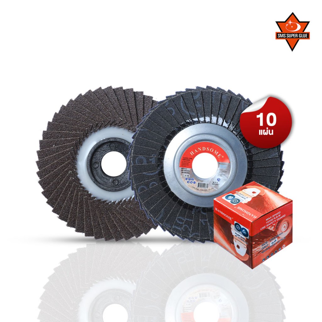 กระดาษทรายซ้อนหลังอ่อน HANDSOME กระดาษทรายซ้อน  ผ้าทรายเรียงซ้อน เบอร์40ถึงเบอร์120 10ใบ/กล่อง