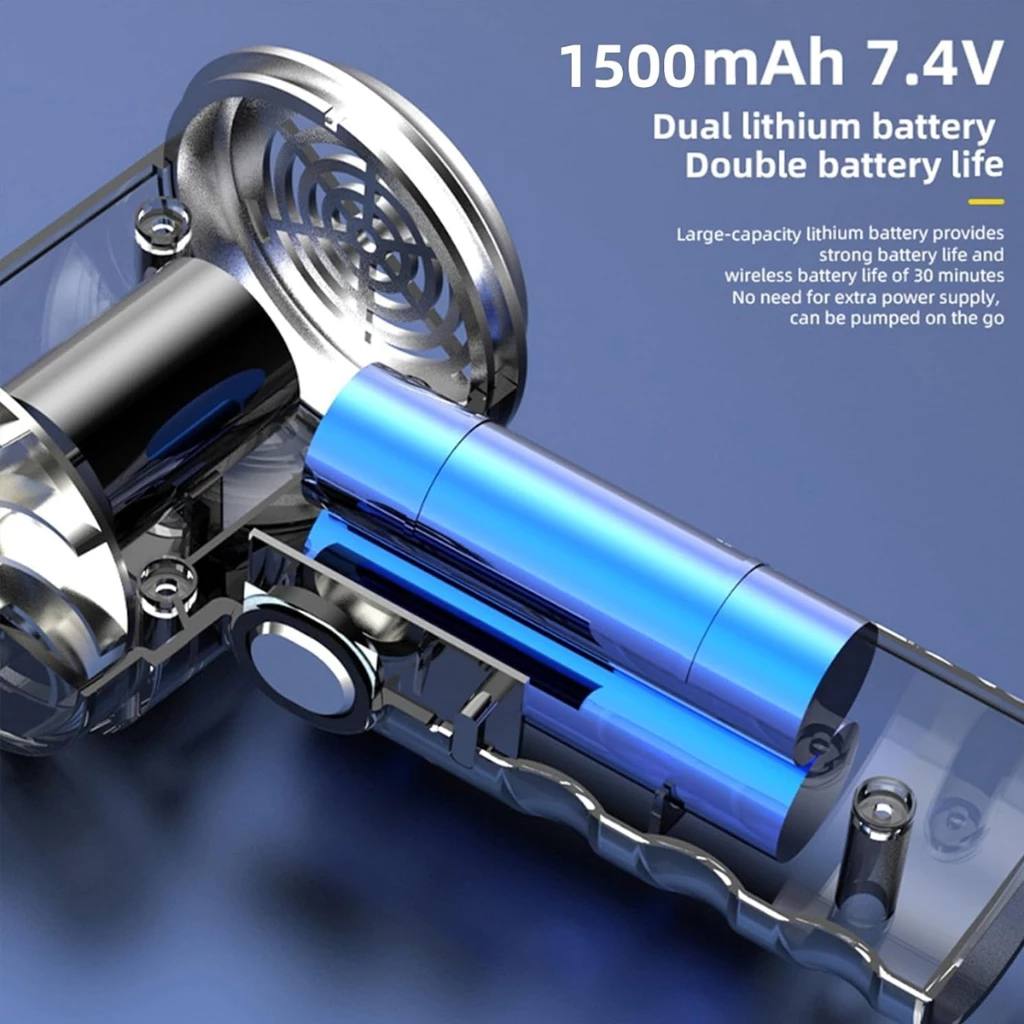 LT-009 เครื่องดูดฝุ่น ไซส์มินิ ไร้สาย 3in1 ดูดฝุ่น+เป่าลม ลมแรง ใช้ได้ทั้งในบ้าน และในรถ ที่ดูดฝุ่นไฟฟ้า USBชาร์จ thumbnail 8