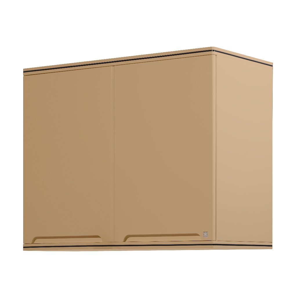 King Platinum ตู้แขวนคู่ รุ่นเคิร์ฟ / รุ่นเพิร์ล ขนาด 90x67.8x34 ซม. (สีแซนด์)