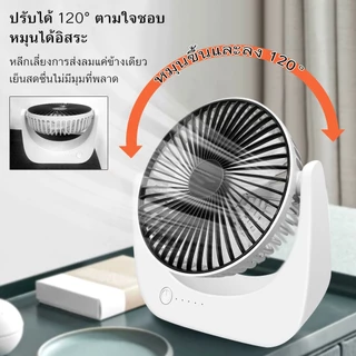 Shar พัดลมพกพา Desktop Fan พัดลม ชาร์จแบตได้ แบตในตัว ชาร์จแบตได้ USB ปรับความเร็วได้ 3