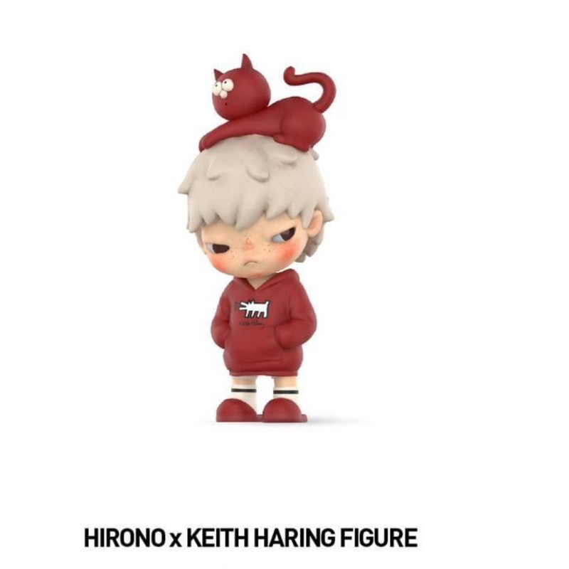 ⭐️มีของพร้อมส่ง🇹🇭⭐️[ของใหม่แท้💯] HIRONO X KEITH HARING แมวแดงฮู้ดแดง ของแท้1000%