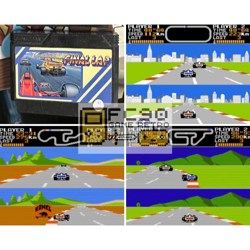 ตลับเกม Final Lap  [FC] ตลับมือสอง สำหรับนักสะสมเกมเก่า ยุค90 ฟามิคอม Famicom 8bit