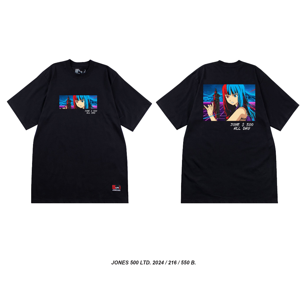 216-2024 : EYEBALL TO EYEBALL / Black / T-shirt 550 B.