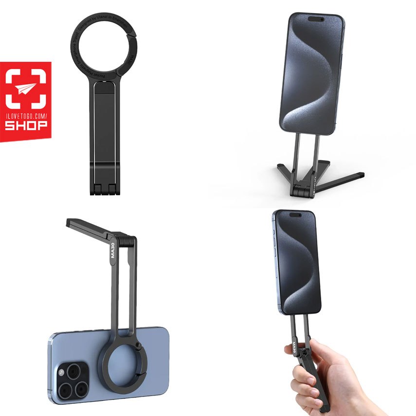 ขาตั้งสมาร์ทโฟน Ulanzi - MA30 Carabiner-Mounted Phone Tripod M030