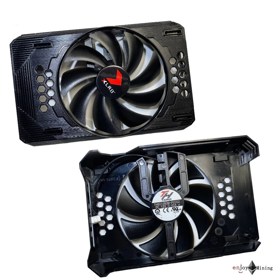 พัดลมการ์ดจอ PNY RTX3050 3060 XLR8 REVEL graphics card panel with fan