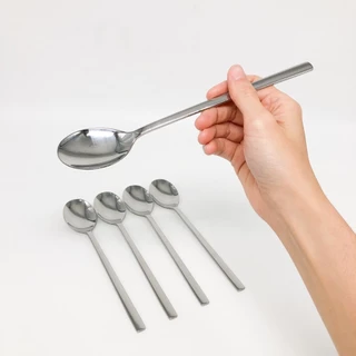 เซ็ตช้อนเกาหลี ตะเกียบสแตนเลส ตะเกียบคีบอาหารสไตล์เกาหลี 수저 젓가락 Made in Korea