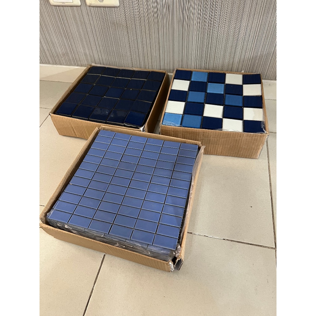 ยกกล่อง 15 แผ่น กระเบื้องโมเสส ขนาด 30 x 30 cm