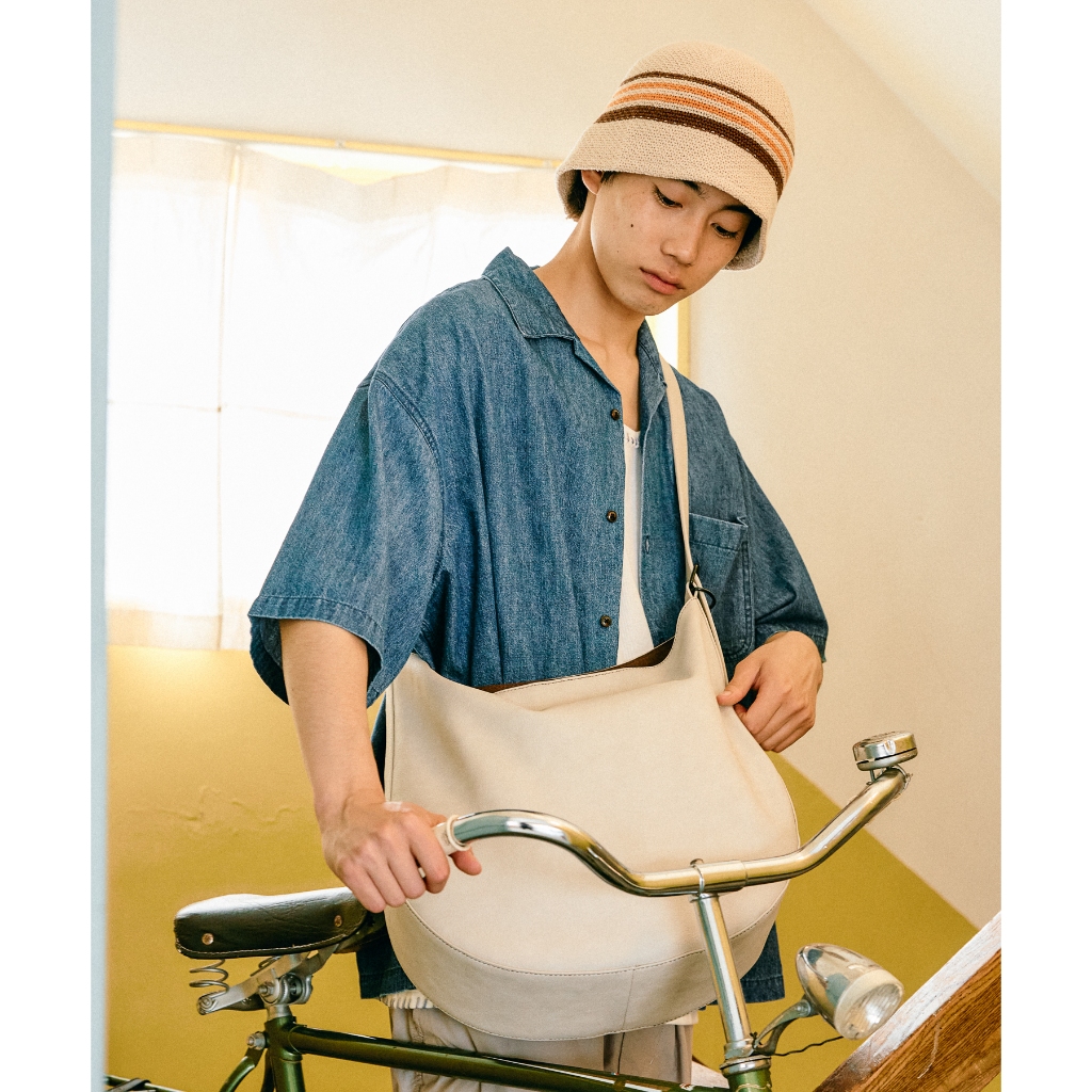 niko and ... Faux Leather Round Large Shoulder Bag