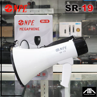 โทรโข่ง NPE SR-19 Megaphone NPESR19 50 W โทรโข่ง มี Bluetooth USB SD CARD NPE SR 19 บันทึกเสียงได้