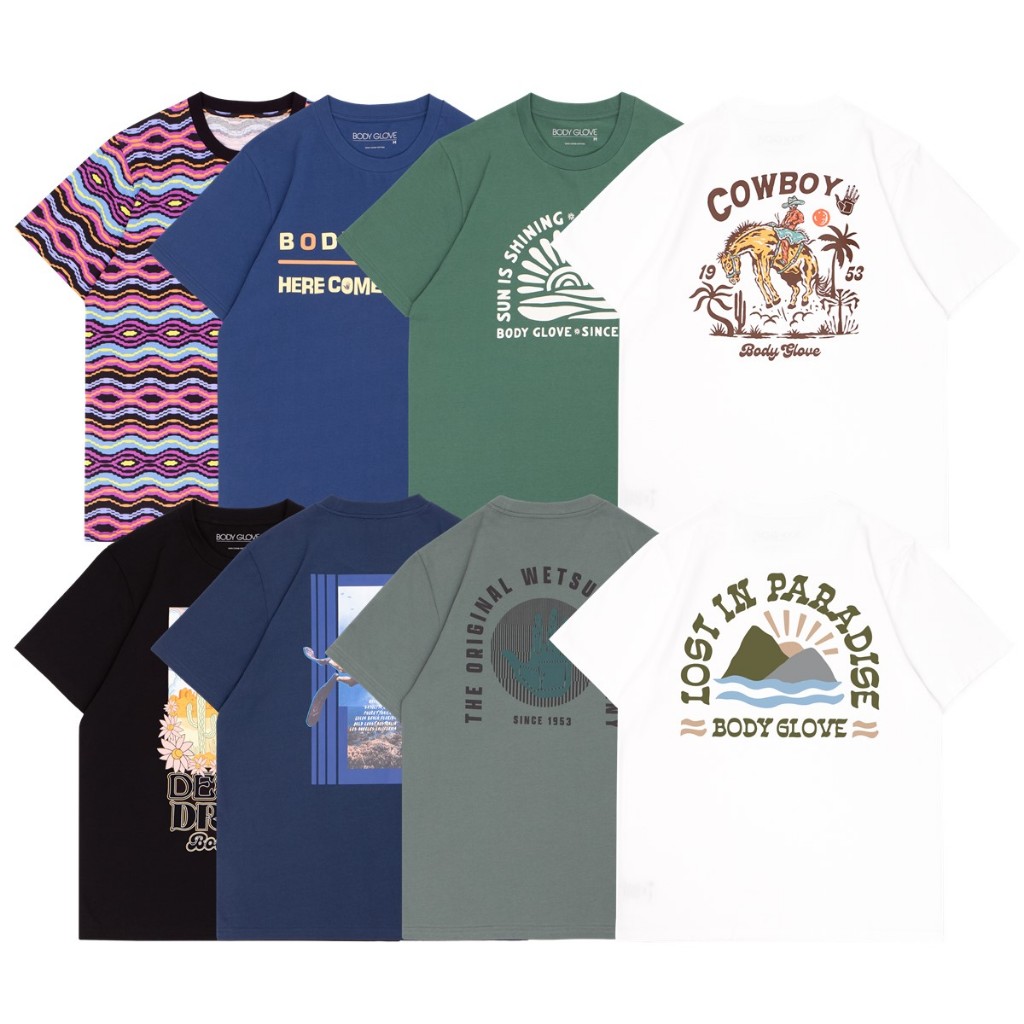BODY GLOVE Graphic T-SHIRT Winter 2024 เสื้อยืดลายกราฟฟิค รวมสี