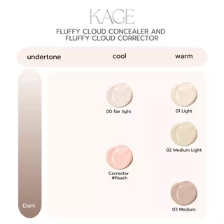 Kage Fluffy Cloud Concealer (แบบซอง 2g) คาเกะ คาเกะ ฟลัฟฟี่ คลาวด์ คอลซีลเลอร์