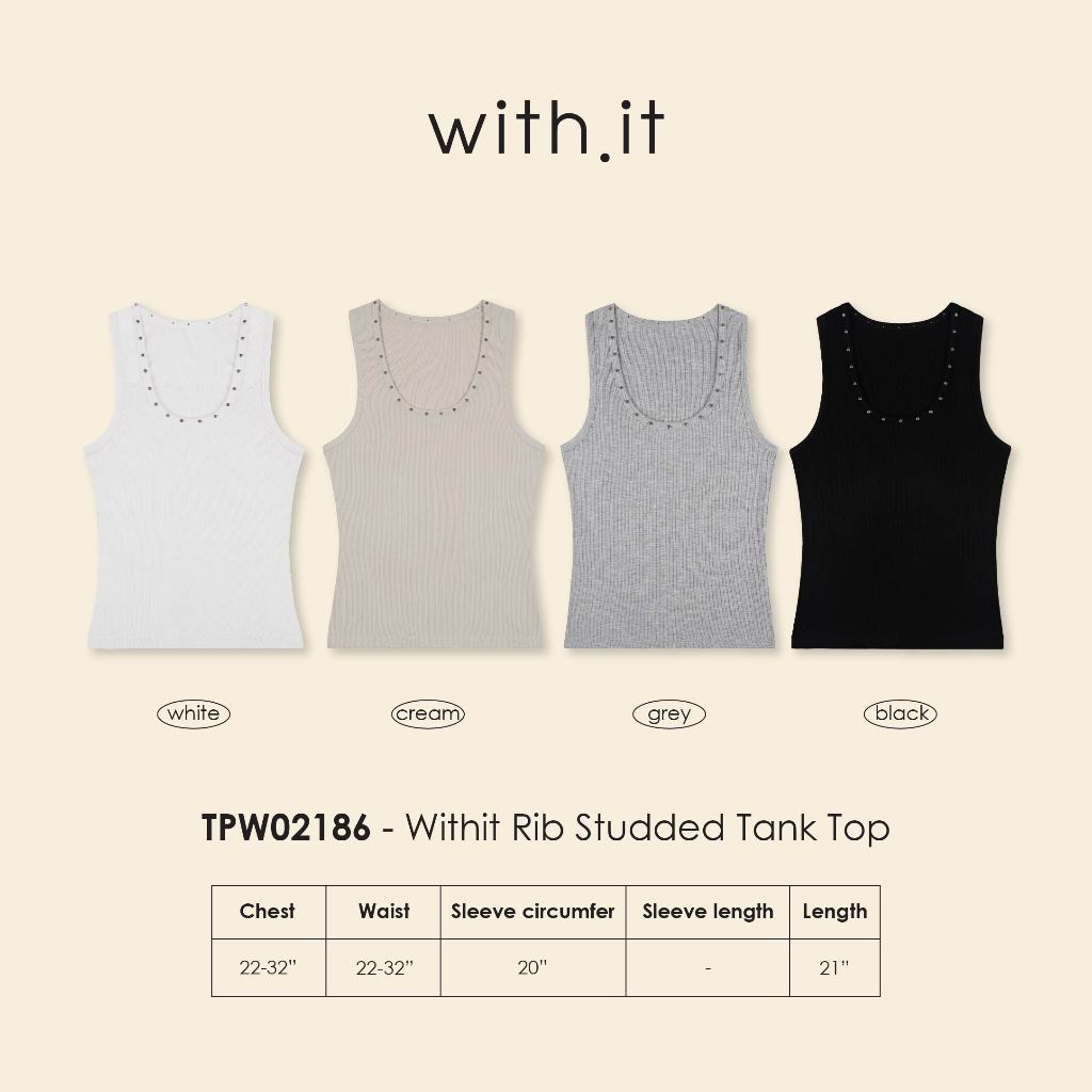 with.it.store - TPW02186 with it rip studded tank top