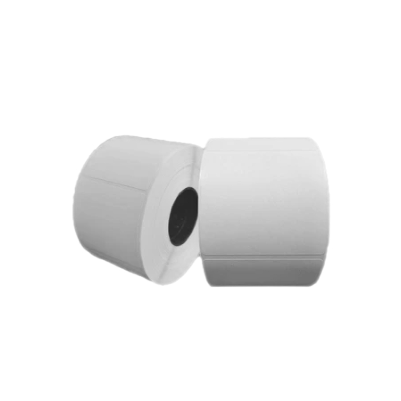 สติกเกอร์เครื่องชั่ง 56mmx50mm แกน 1.5 นิ้ว 900 ดวง/ม้วน (เนื้อกระดาษไม่ต้องใช้หมึกริบบอน)