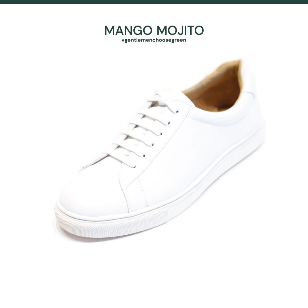 [พร้อมส่ง] MANGO MOJITO รองเท้าหนังรุ่น Mojito Sneaker (Lady) สีขาว