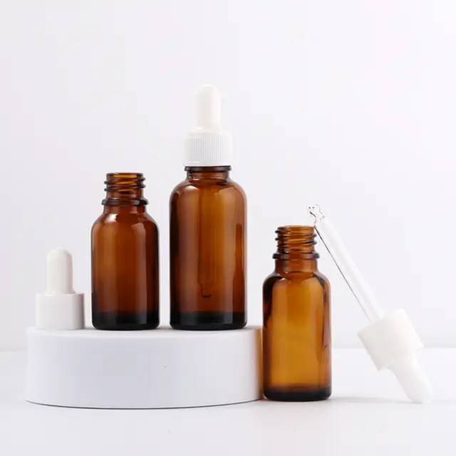 [Coss Pkg.] (YB18-T) ขวดแก้วดรอปเปอร์ ขนาด 5ml 10ml 15ml 20ml 30ml 50ml 100ml | ขวดหัวหยด บรรจุภัณฑ์สกินแคร์ พร้อมส่ง