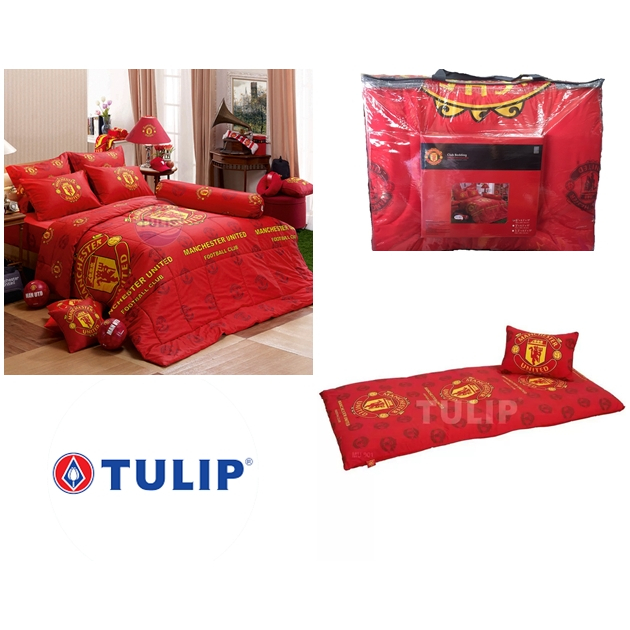 เครื่องนอนครบชุด Tulip แมนเชสเตอร์ยูไนเต็ด Manchester United F.C.แมนยู 3.5 5 6 ฟุต นวม 60x80 90x100 ที่นอนปิคนิค 3.5 ฟุต