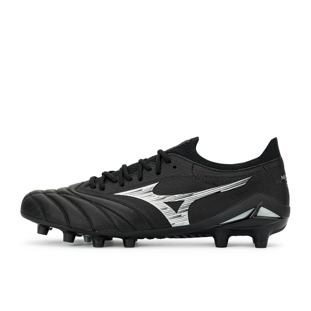 MIZUNO MORELIA NEO IV BETA JAPAN - BLACK/GALAXY SILVER/DARK SHADOW รองเท้าฟุตบอล ผู้ชาย มิซูโน่ สีดำ