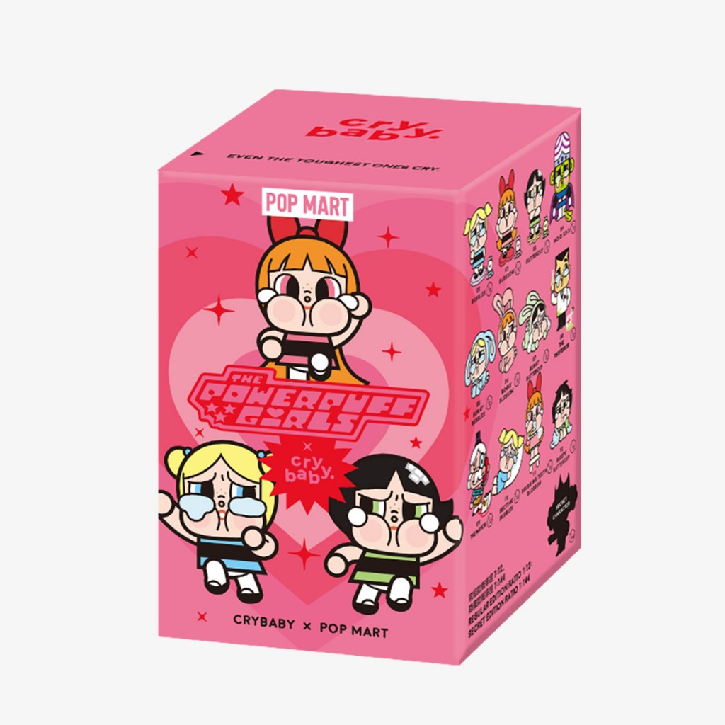 [ ใช้โค้ดเหลือง 10-25% ได้ ][พร้อมส่ง] CRYBABY Powerpuff Girls Series Figures(เช็ึคการ์ดไม่แกะซอง)