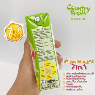 Country Fresh นมเปรี้ยวรสผลไม้รวมยูเอชที นมกล่องพร้อมดื่ม ขนาด 180 มล. (4 แพ็ค) [ MF-PACK x 4 ]