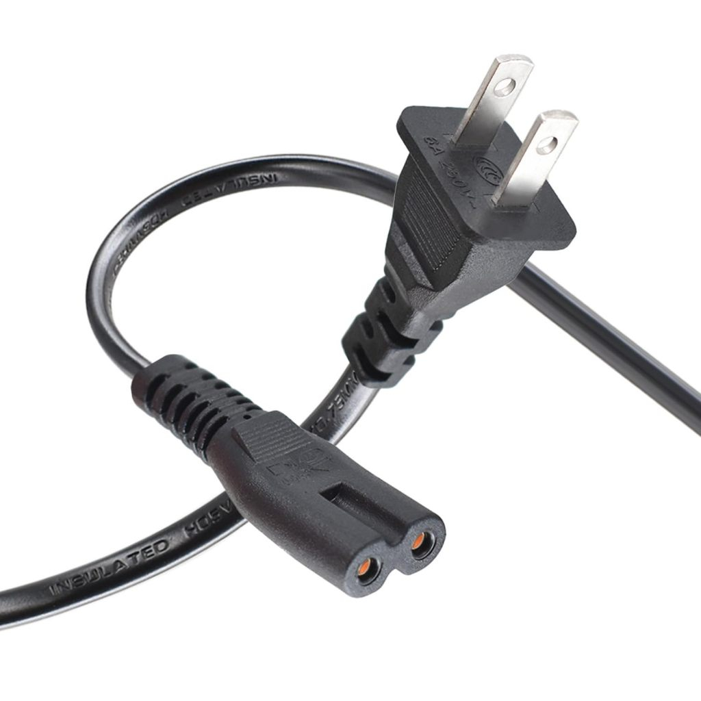 สายไฟชาร์จ 2 Prong AC Charger Replacement for ONN Bluetooth Speaker Speaker Charger Charging Power Cable Cord 10Ft