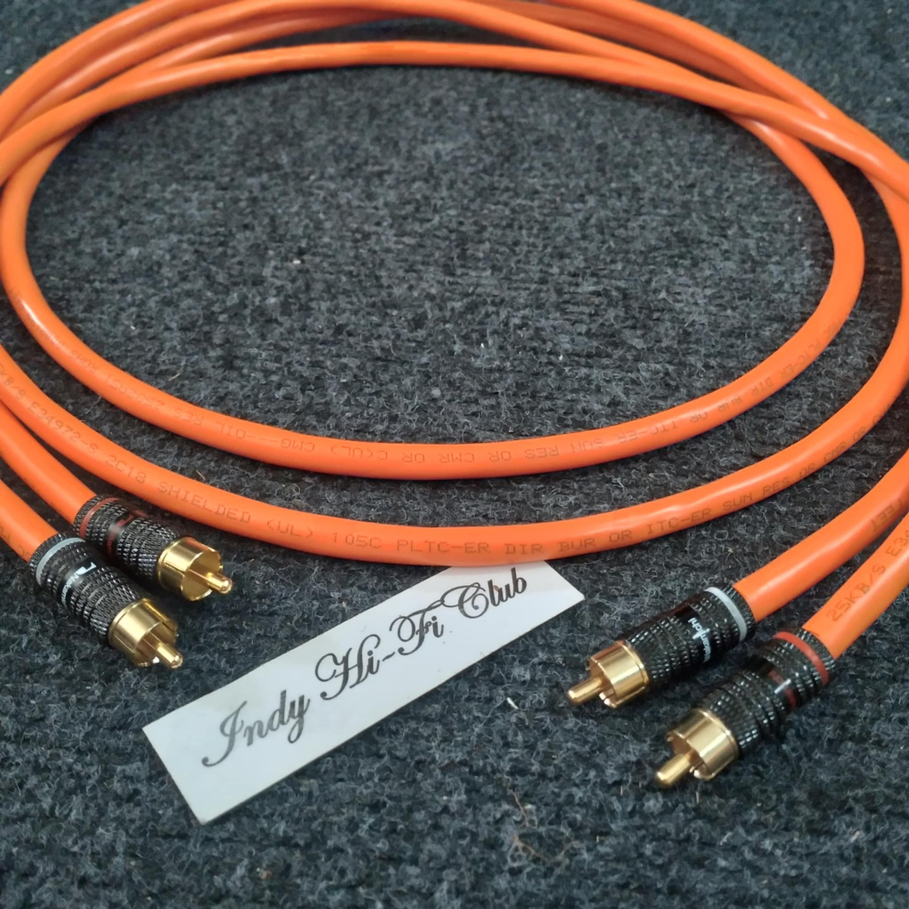 สายสัญญาณ RCA BELDEN 3076F Made in USA แจ็ค Nakamichi ปลอกเล็กป้องกันการเบียดกันของขั้ว แบบ 2 เส้น
