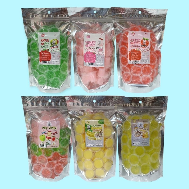 Jelly Ham Ham Bakery 500g. ขนมเยลลี่รสผลไม้รวม อาหารว่างอาหารเสริมสำหรับสัตว์เลี้ยง สัตว์ฟันเเทะ