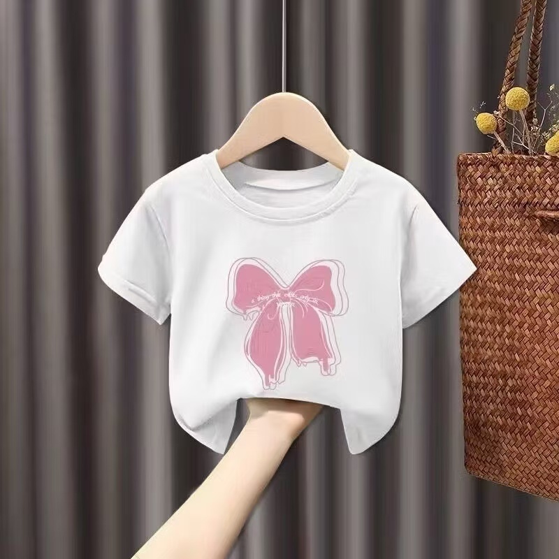 (จัดส่งตลอด 24 ชั่วโมง)KIDS PRINCESS เสื้อยืดเด็ก แขนสั้น เสื้อผ้าเด็ก สีพื้น เนื้อนุ่ม ใส่สบาย ไม่ร้อน โทนจี๊ดจ๊าด T200 - รูปที่ 4