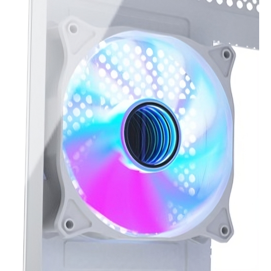 พัดลม 120mm RGB สีขาว ดำ เปลี่ยนสีได้ Fan for Venuz 3393 Neolution Vikings cougar 12cm