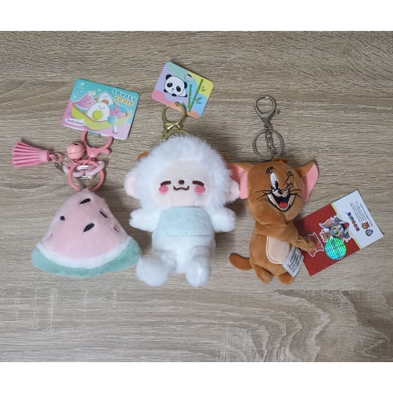 *ตุ๊กตา 3 ตัว 99 พวงกุญแจห้อยกระเป๋า ของใหม่