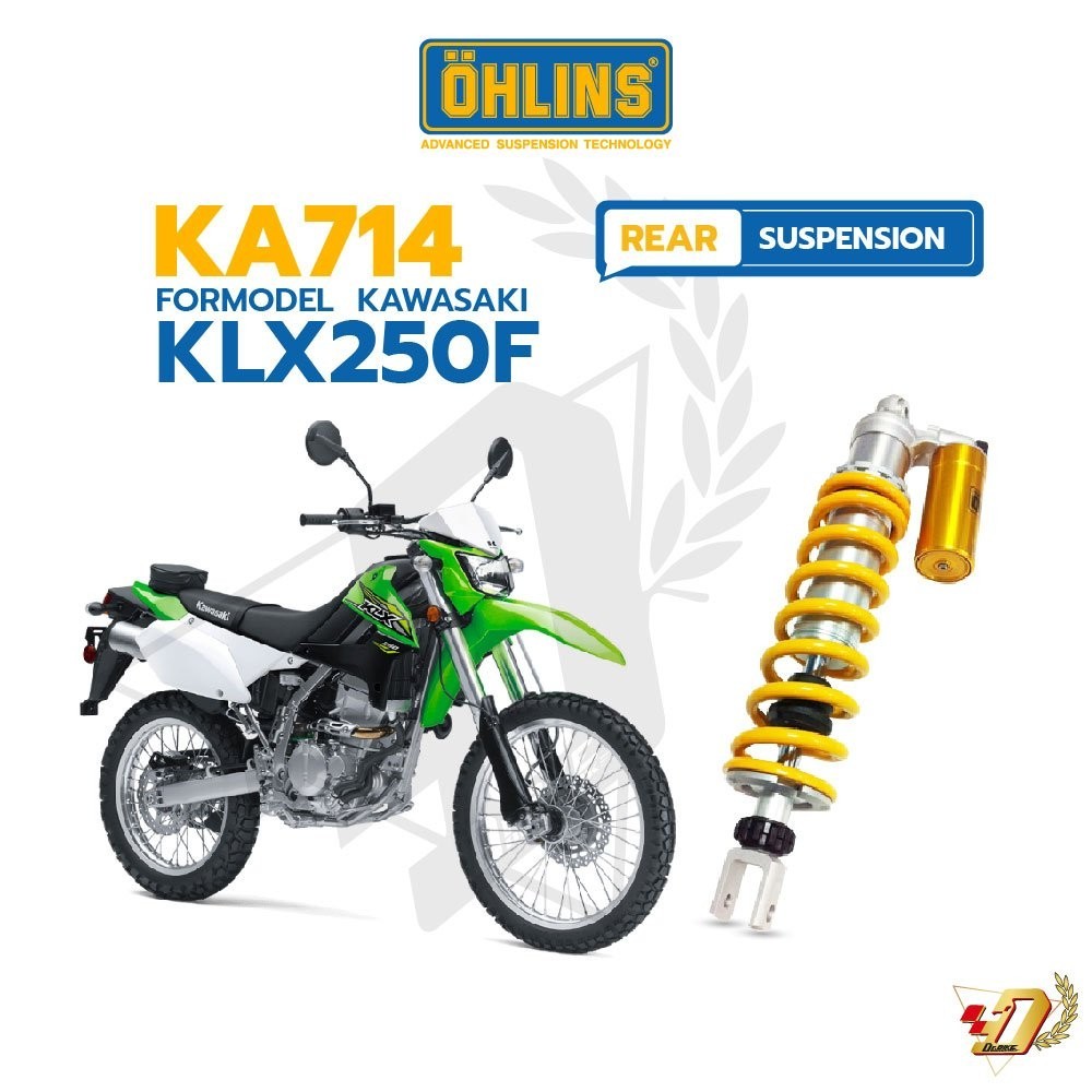 (425 mm)โช๊คหลัง OHLINS KA714 สำหรับ KAWASAKI KLX250F (13 – 20) ของแท้ รับประกัน2ปีเต็ม