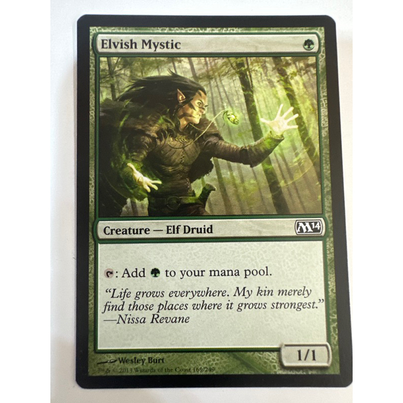 2014 Core Set: Elvish Mystic ของแท้พร้อมส่ง MTG Magic the gathering