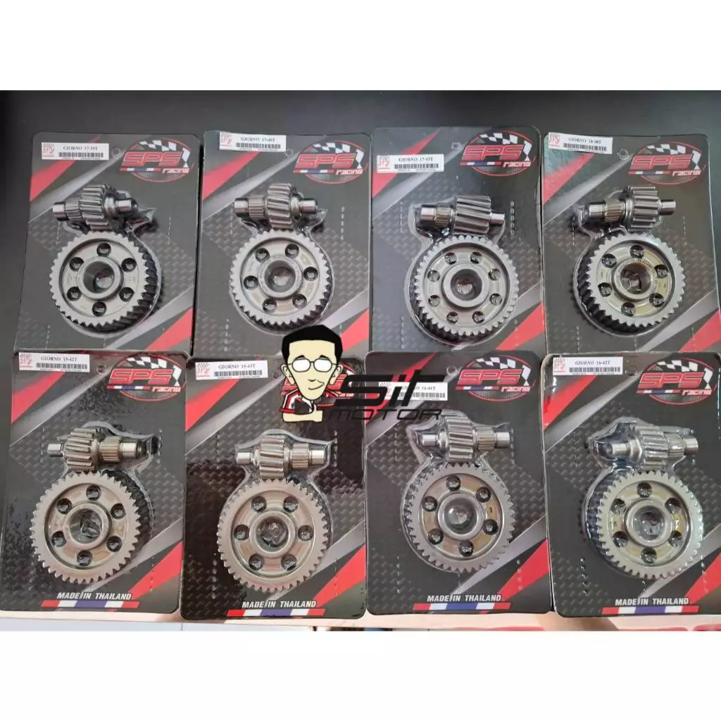 เฟืองท้ายคู่แต่ง SPS RACING สำหรับ Honda Giorno 125 4วาล์ว 2023