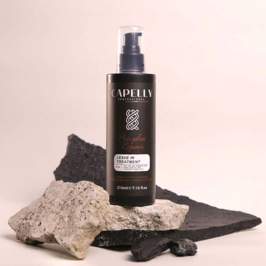 Capelly Pro-plex Leave in บำรุงผม ที่บอบบางแห้งเสียจากการทำเคมีและความร้อนและ ถนอมเส้นผม