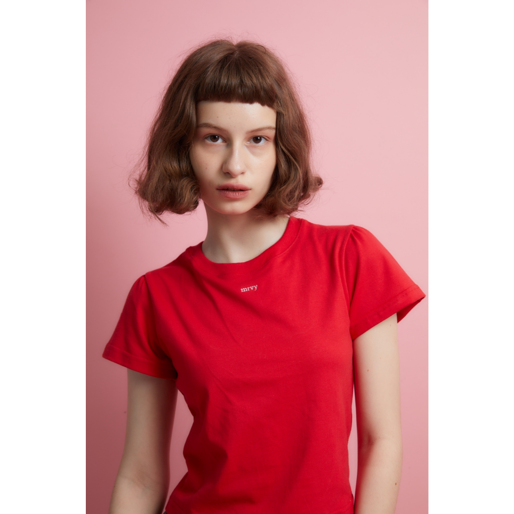 MRVY Logo Puffy Tee (Red)